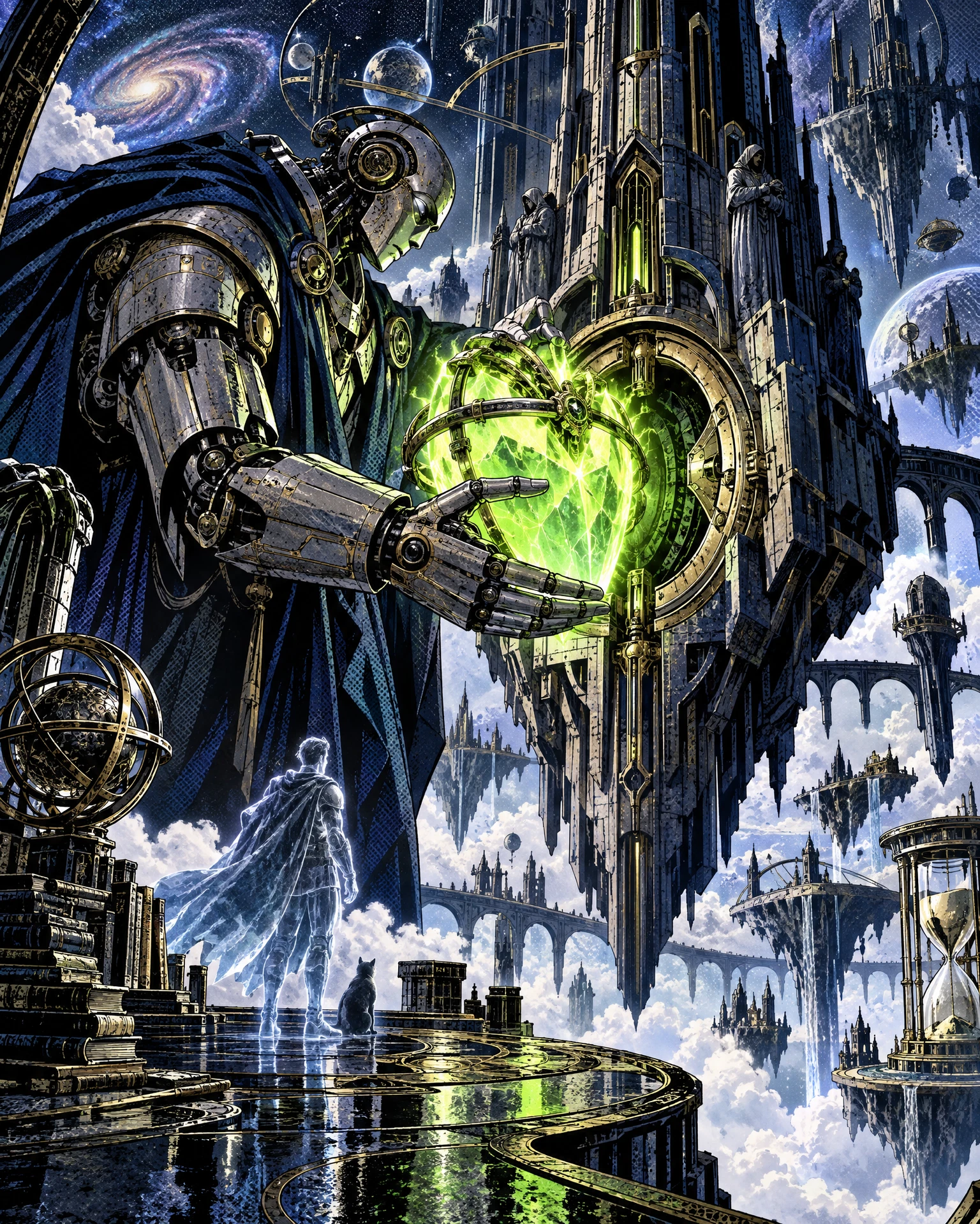 Concept art of the Kingdom’s temporal heart returning to its socket
