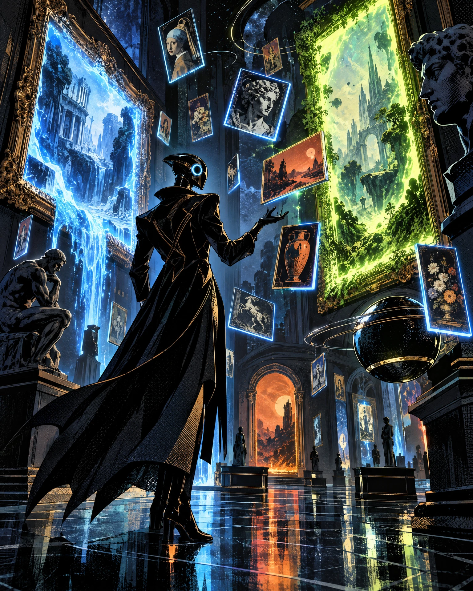 Concept art of the Gallery of Lost Time blooming back to life
